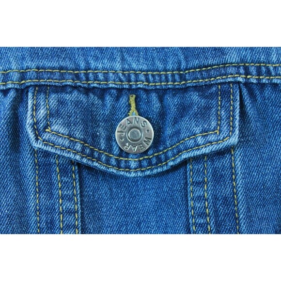 Wear Jeans Denim Jacket with Sweatshirt Sleeves Womens Size L - Picture 4 of 6